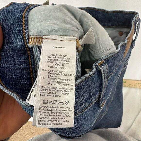 Madewell Cali Denim Bootcut Hi Rise Jeans Women's Size 26 Short Inseam - Picture 12 of 13